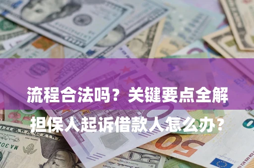 北京

担保人起诉借款人怎么办？流程合法吗？关键要点全解析