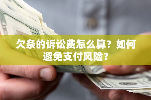 北京欠条的诉讼费怎么算？如何避免支付风险？